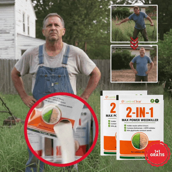 GardenClear™ 2-in-1 Max Power Unkrautvernichter | Sehen Sie Unkraut bereits nach 6 Stunden absterben!